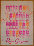 2009 Gagnon A-La Warhol - Ink Stamp Art Print by Rene Gagnon