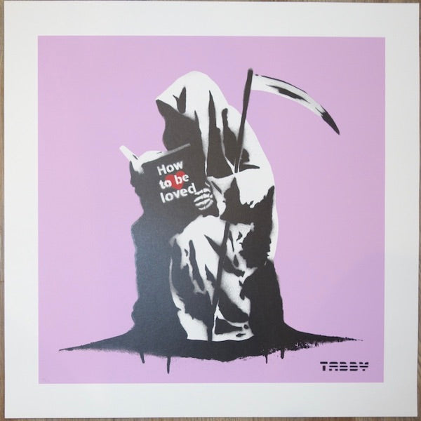2015 How To Be Loved - Purple Silkscreen Art Print by Tabby