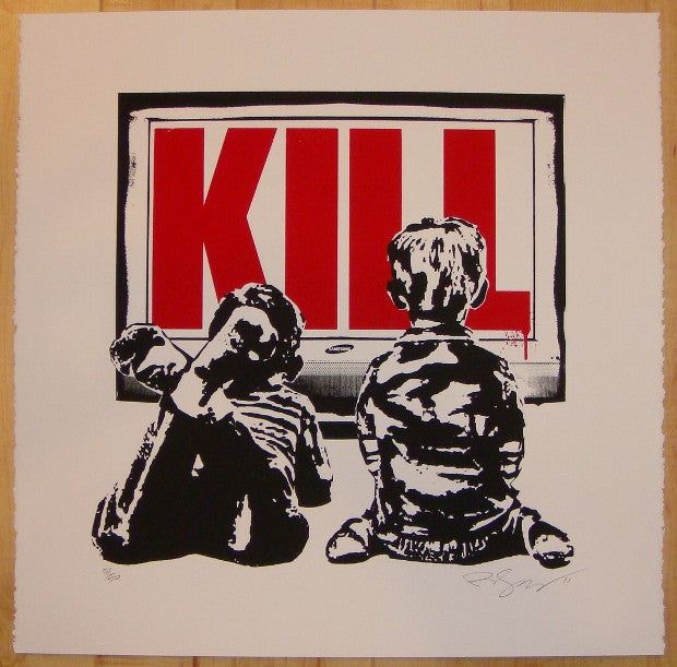 2011 Kill - Silkscreen Art Print by Rene Gagnon