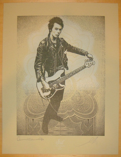 2013 Sid In Tune With Discord - Letterpress Fine Art Print by Shepard Fairey
