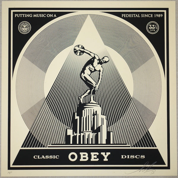 2014 Classic Discs - Silkscreen Art Print by Shepard Fairey
