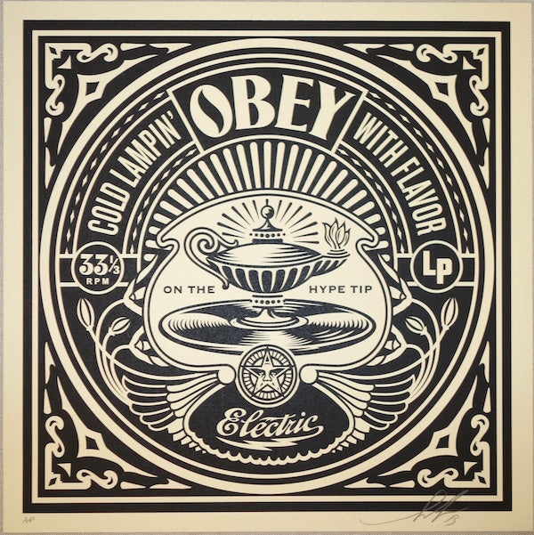 2014 Cold Lampin' - Silkscreen Art Print by Shepard Fairey