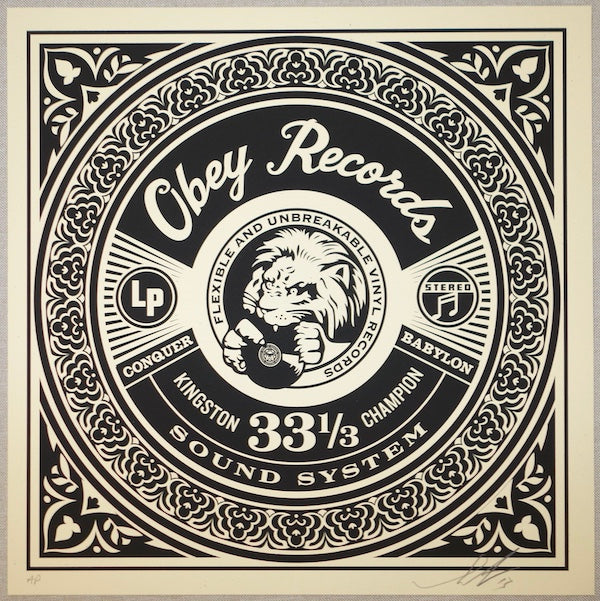 2014 Conquer Babylon - Silkscreen Art Print by Shepard Fairey