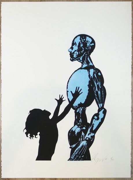 2010 Hold Me Mommy - Silkscreen Art Print by Rene Gagnon