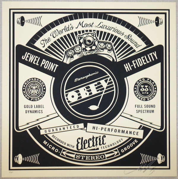 2014 Luxurious Sounds - Silkscreen Art Print by Shepard Fairey