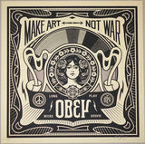 2014 Make Art Not War - Silkscreen Art Print by Shepard Fairey