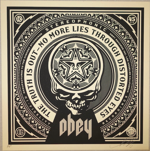 2014 No More Lies - Silkscreen Art Print by Shepard Fairey