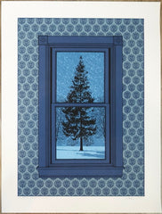 2009 Outside My Window - Silkscreen Art Print by Dan McCarthy