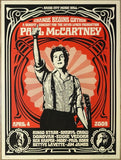 2009 Paul McCartney - Change Begins Within Red Silkscreen Art Print by Shepard Fairey