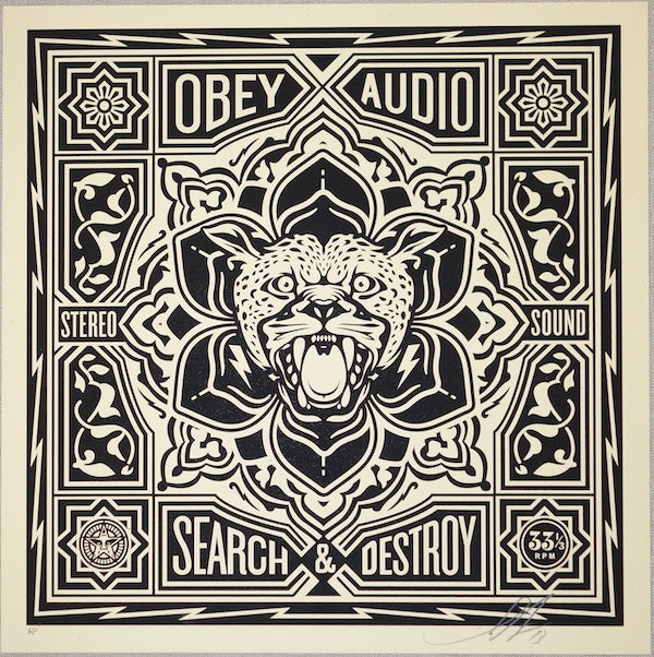 2014 Search And Destroy - Silkscreen Art Print by Shepard Fairey