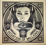 2014 Sedation of Millions - Silkscreen Art Print by Shepard Fairey