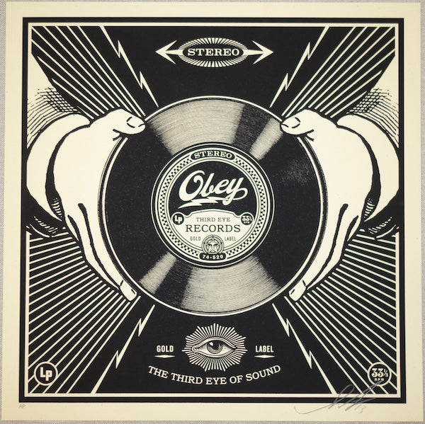 2014 Third Eye Sound - Silkscreen Art Print by Shepard Fairey