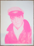 2016 Crazy About Elvis - Pink Silkscreen Art Print by Tim Oliveira