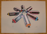 2010 Ironlak Attack - Stencil Art Print by Ian Millard