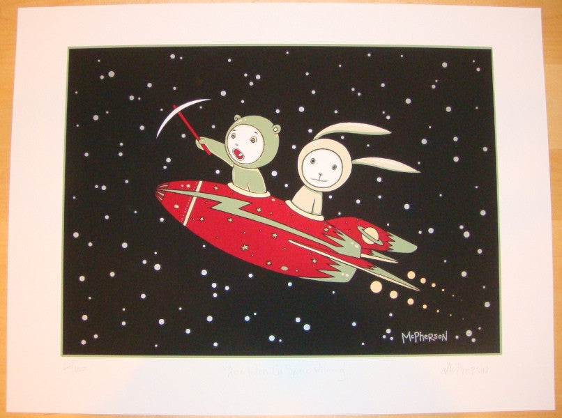 2006 Ace & Ion Go Space Mining - Art Print by Tara McPherson