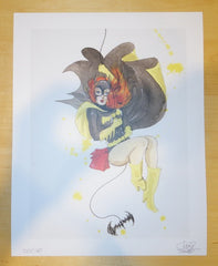 2012 Batgirl Pinup - Giclee Art Print by Lora Zombie