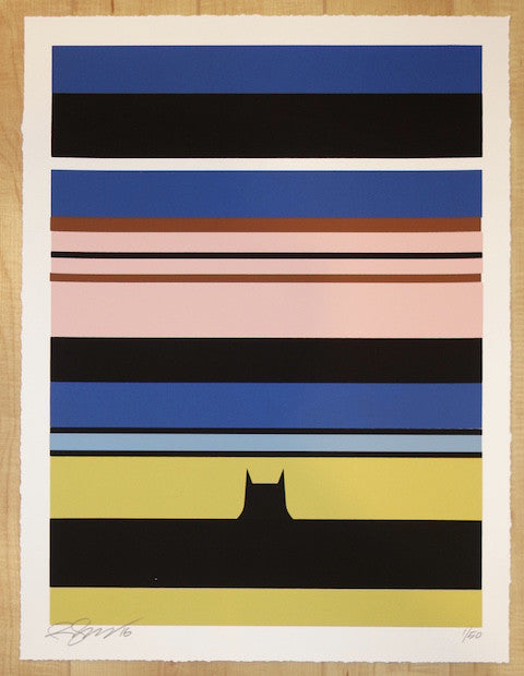 2016 Batman - Silkscreen Art Print by Rene Gagnon