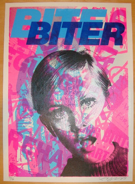 2011 Bite Biter - Silkscreen Art Print by Rene Gagnon