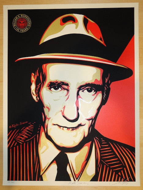 2014 Burroughs - Silkscreen Art Print by Shepard Fairey