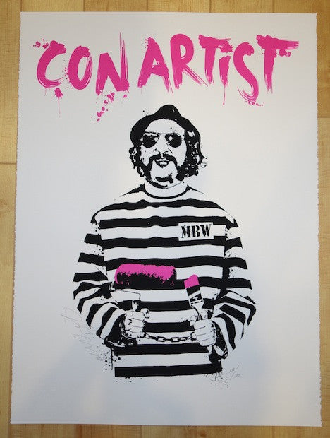 2010 Con Artist - Silkscreen Art Print by Rene Gagnon