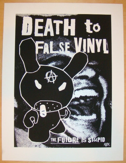 2005 False Vinyl Anarchy - Silkscreen Art Print by Frank Kozik