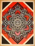 2011 Lotus Diamond - Red Silkscreen Art Print by Shepard Fairey