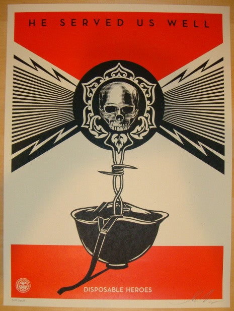 2012 Disposable Heroes - Obey Art Print by Shepard Fairey