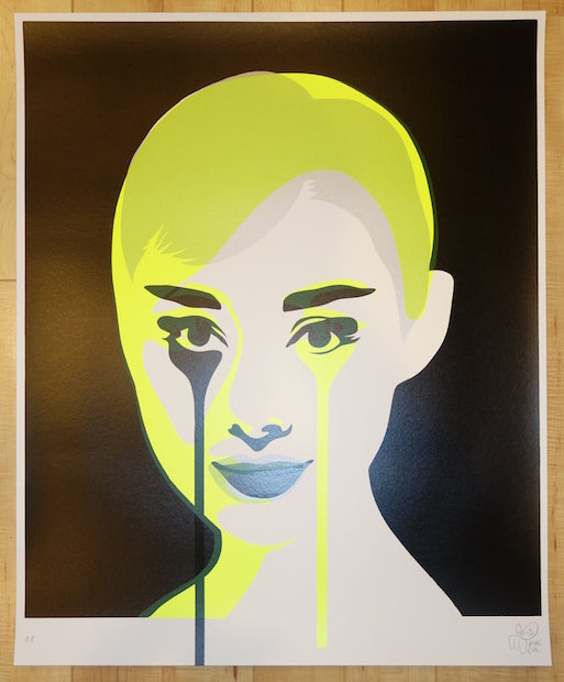 2013 Double Exposure - Yellow Silkscreen Art Print by Pure Evil