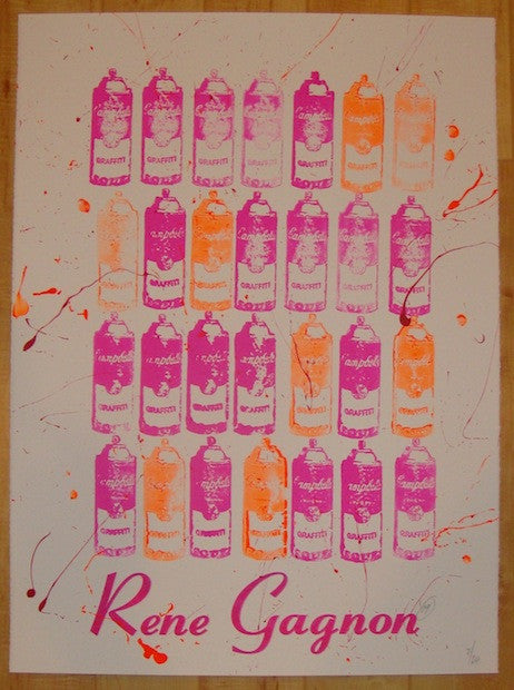 2009 Gagnon A-La Warhol - Ink Stamp Art Print by Rene Gagnon