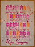 2009 Gagnon A-La Warhol - Ink Stamp Art Print by Rene Gagnon