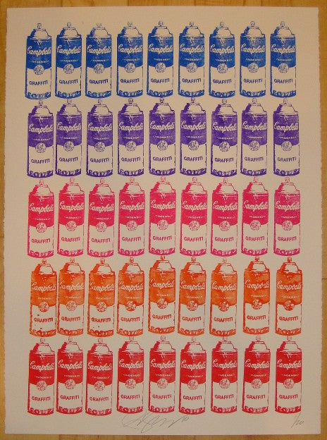 2010 Graffiti Soup - Multicolor Ink Stamp Print by Rene Gagnon