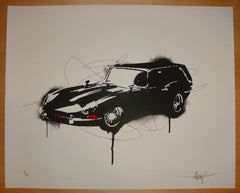 2009 Hearse - Silkscreen Art Print by 2cents