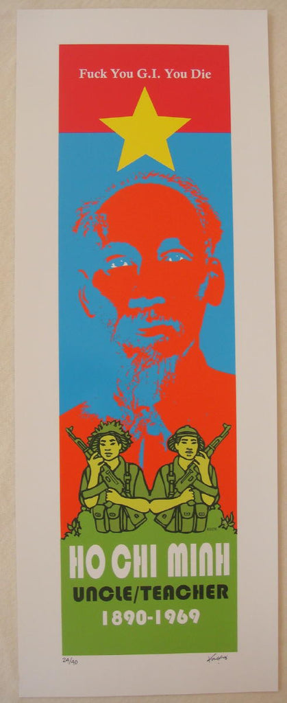 2007 Ho Chi Minh "Uncle/Teacher" - Art Print by Frank Kozik