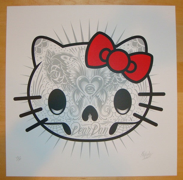 2012 Kitty Muerto - Silkscreen Art Print by Maxx242