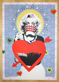 2014 Marilyn Lovestruck - Silkscreen Art Print by Static