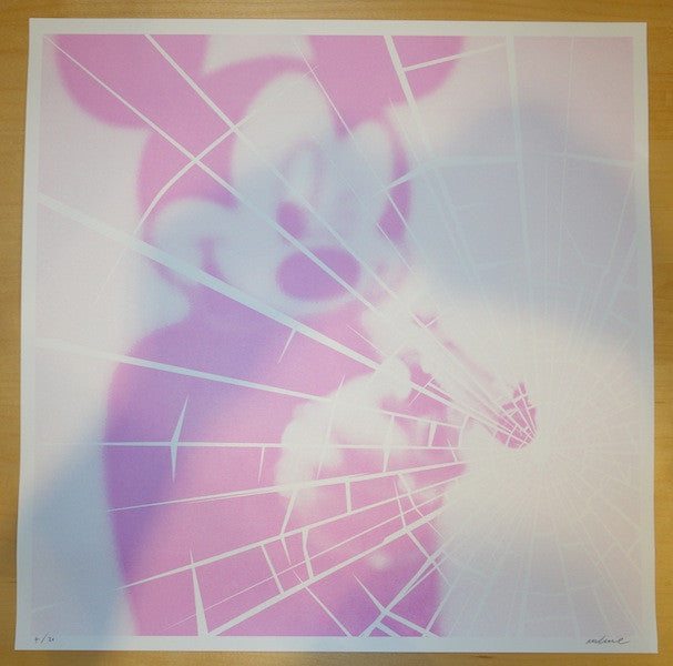 2014 Mickey Shoota' Smash - Pink Silkscreen Art Print by Imbue