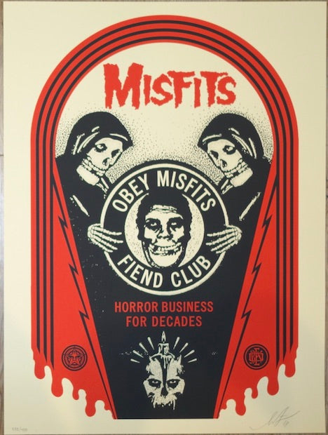 2018 Misfits Horror Business - Tomb Silkscreen Art Print by Shepard Fairey