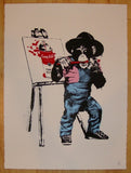 2010 Monkey See, Monkey Do - Silkscreen Art Print by Rene Gagnon
