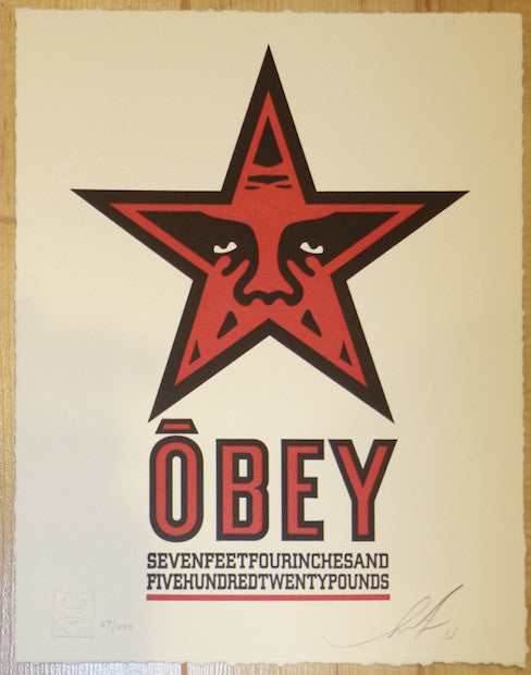 2013 Obey Star - Letterpress Fine Art Print by Shepard Fairey