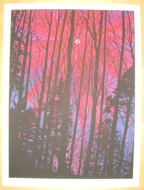 2010 Pink Moon - Silkscreen Art Print by Dan McCarthy