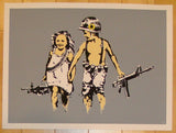 2013 Play Date - Grey Silkscreen Art Print by Rene Gagnon