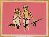 2013 Play Date - Pink Silkscreen Art Print by Rene Gagnon