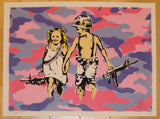 2013 Play Date - Pink Camo Silkscreen Art Print by Rene Gagnon