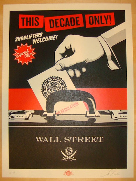 Shoplifters Welcome par Shepard Fairey (Obey), 2012