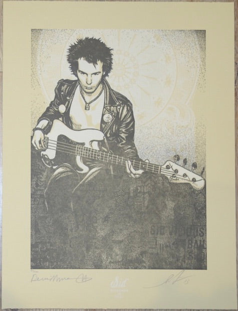 2013 Sid Taking A Sit - Letterpress Fine Art Print by Shepard Fairey