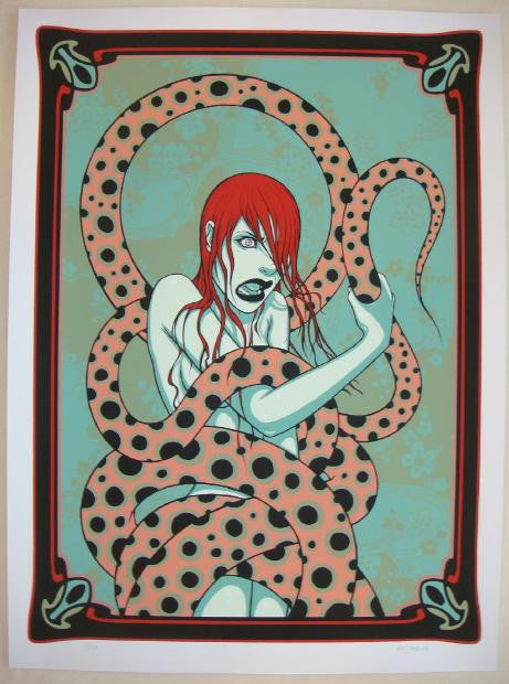 2007 Snake Charmer - Silkscreen Art Print by Tara McPherson