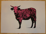 2011 Tagged - Pink Silkscreen Art Print By Rene Gagnon