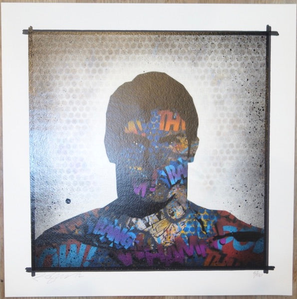 2012 Tagged Superman - Giclee Art Print by Rene Gagnon