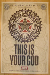 2003 Lesser Gods - Offset Lithograph Art Print by Shepard Fairey