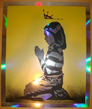 2011 Unanswered Prayers - Yellow Foil Art Print by Rene Gagnon